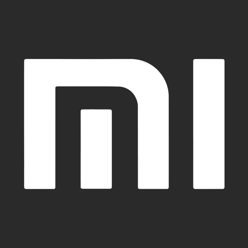 Minimalist Xiaomi Logo Design in Gray Baseball Cap