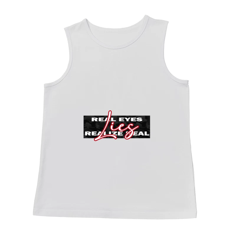 Inspirational Phrase Design Male Tank Top