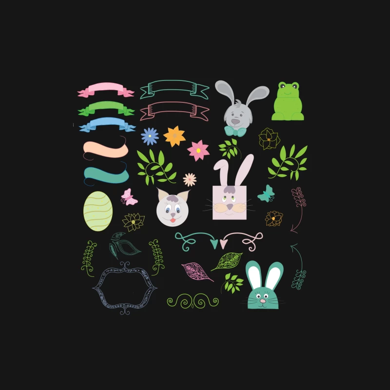 Éléments Printaniers Colorés Homme Manches Longues T-Shirt