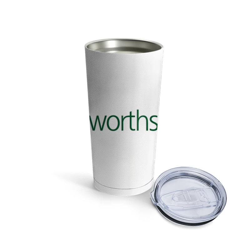 Woolworths Supermarket Chain Logo with Green Apple Design Travel Mug