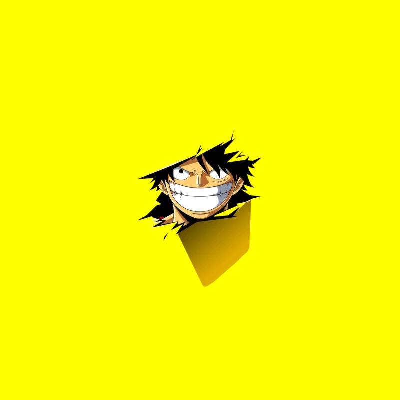 Excited Anime Character from One Piece Desk Mat