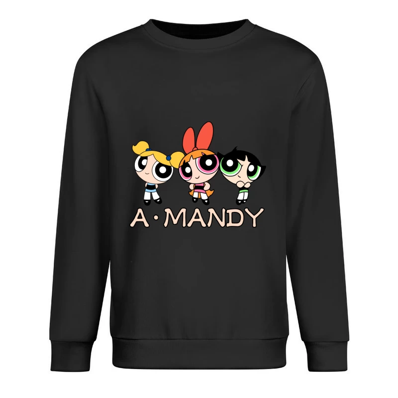 Powerpuff Mädchen Cartoon Herren Pullover Sweatshirt