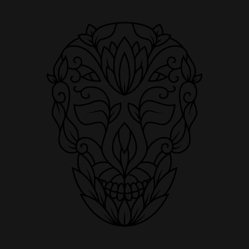 Masque tribal orné Femme Manches Longues T-Shirt