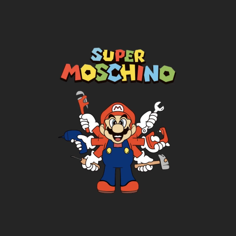 Super Mario et Moschino Homme Sweat-shirt à enfiler
