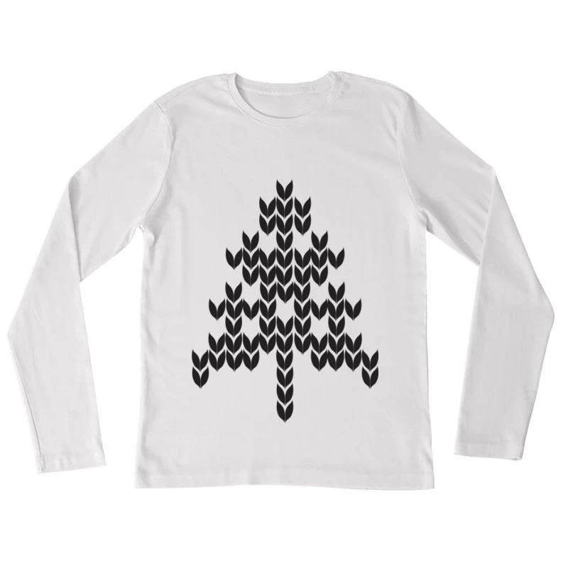 Arbre Symétrique Femme Manches Longues T-Shirt