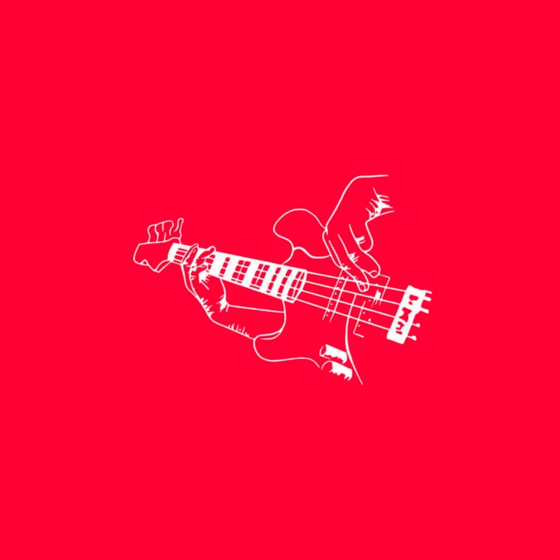 Bass Guitar Illustration Travel Mug