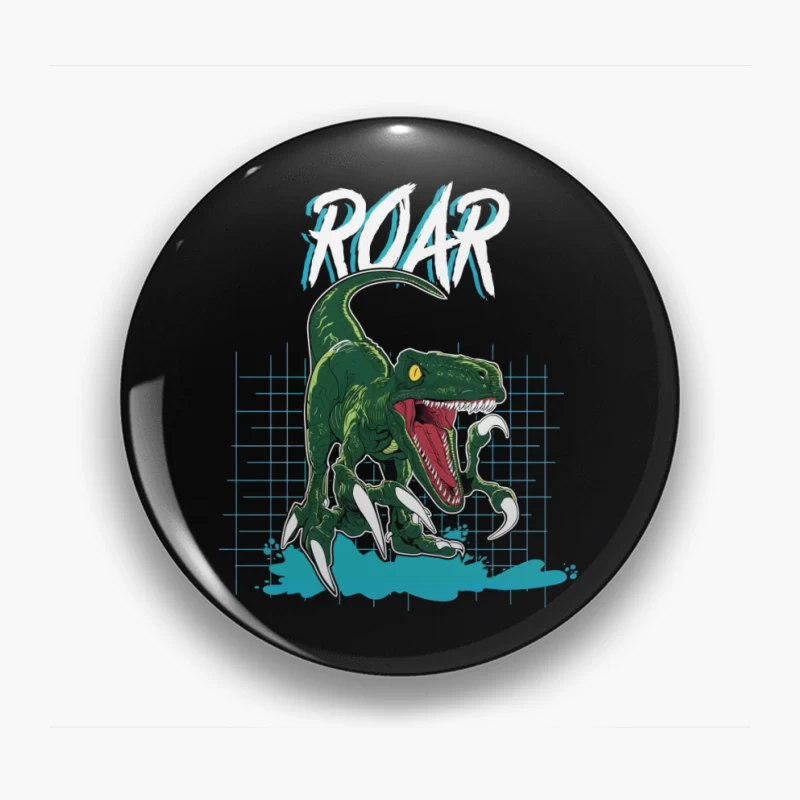 Velociraptor Roar: Neo-Retro Power Pin