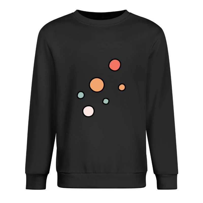 Cercles Colorés Abstraits Homme Sweat-shirt à enfiler