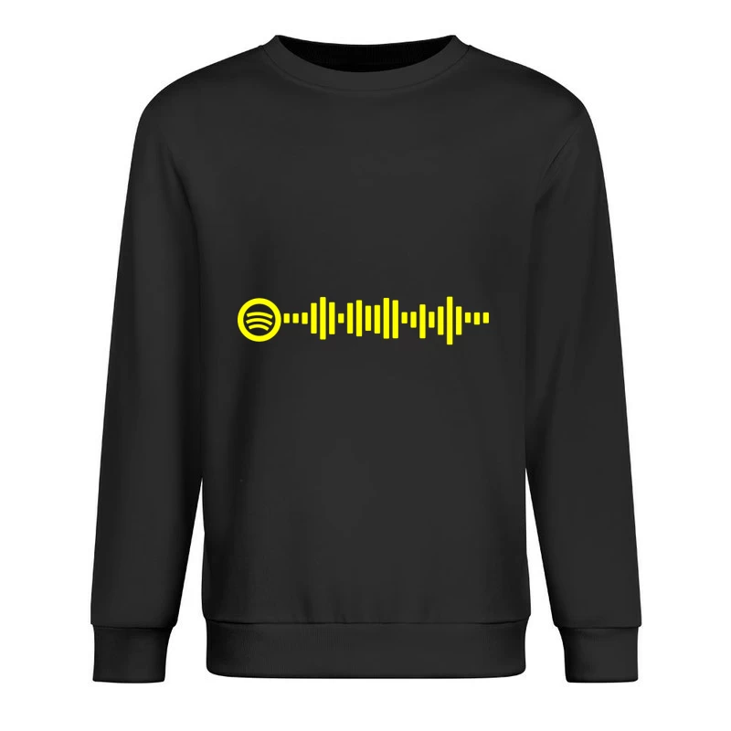 Spotify Code in Gelb Herren Pullover Sweatshirt