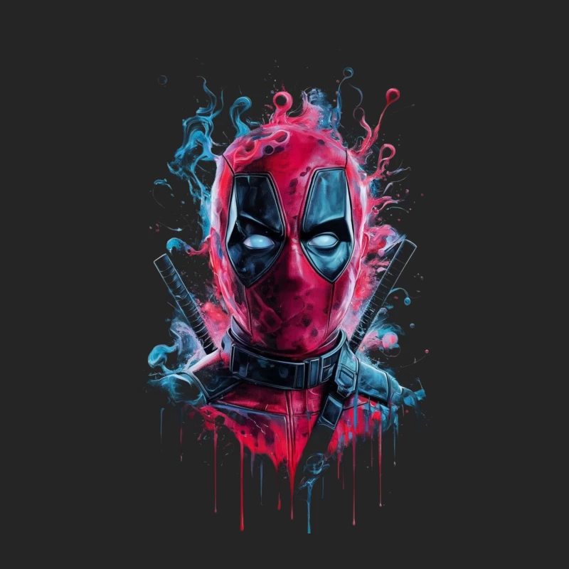 Deadpool Comic Art Illustration Male Pullover Sweatshirt