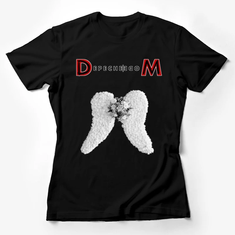 Depeche Mode Angel Wings Logo Design Female T-Shirt