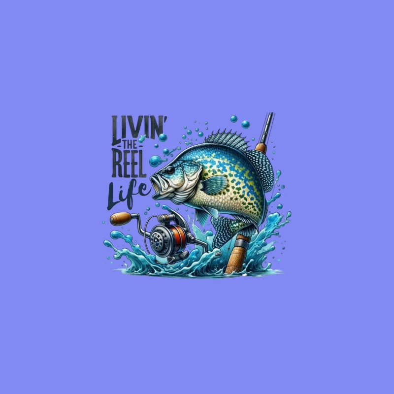 Living the Reel Life: A Vibrant Fishing Adventure Desk Mat