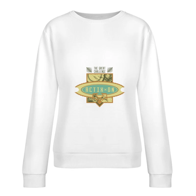 Défi Actix-On, Design Moderne Femme Sweat-shirt à enfiler