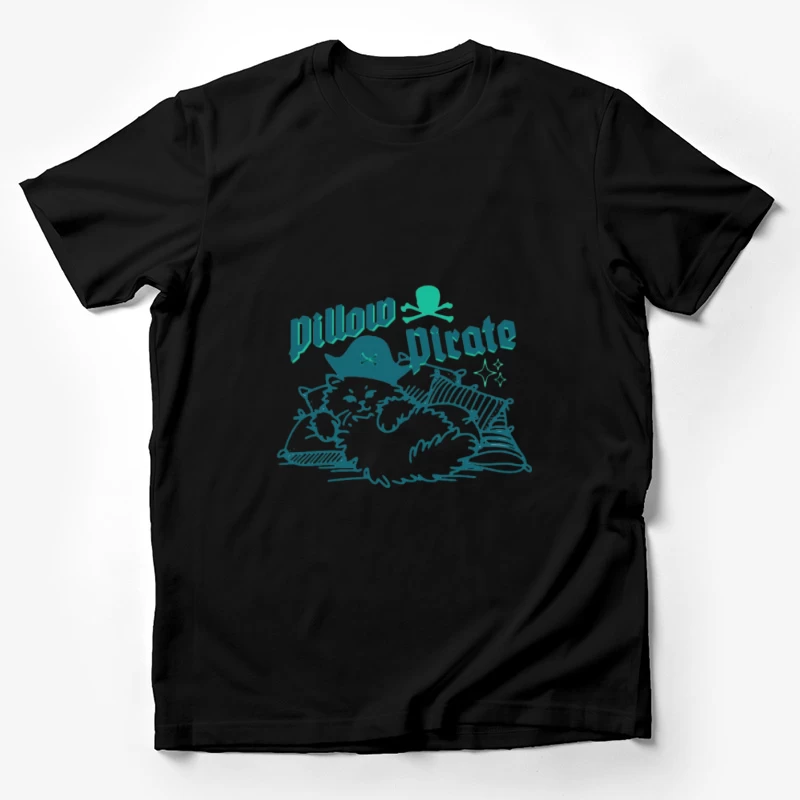 Chat Pirate Sur Les Oreillers Homme T-Shirt