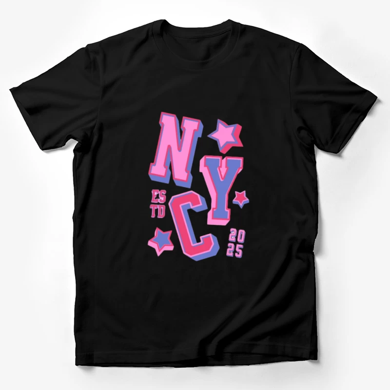 Design coloré de NYC avec étoiles Homme T-Shirt