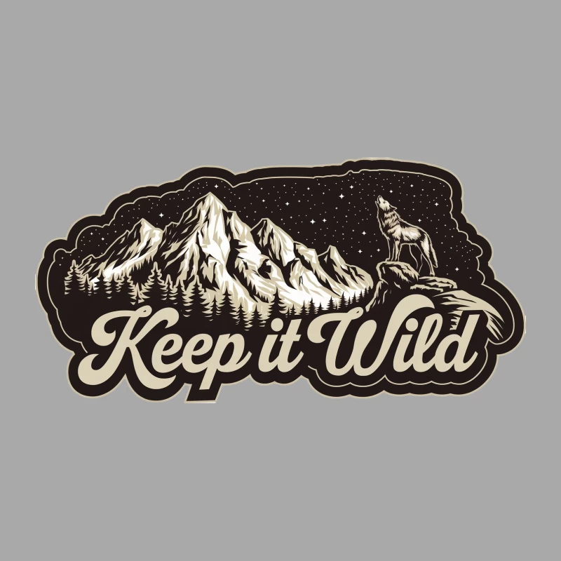 Vintage Wilderness Adventure Badge with Howling Wolf Female Pullover Hoodie