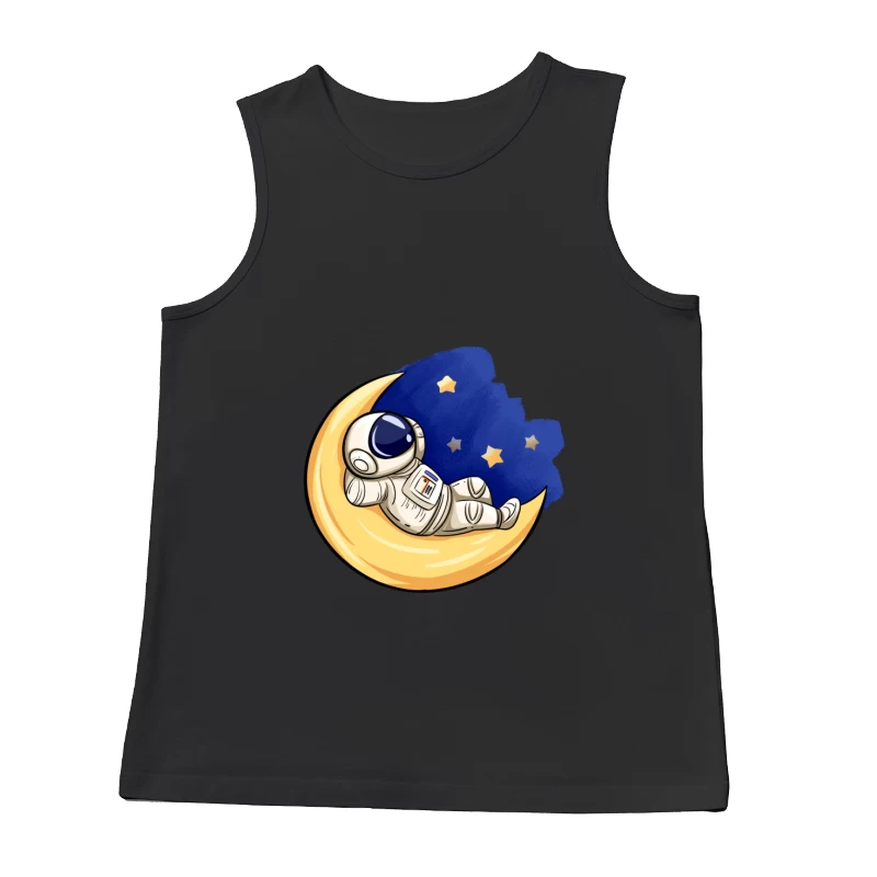 Astronaut ruht auf dem Mond Herren Tanktops