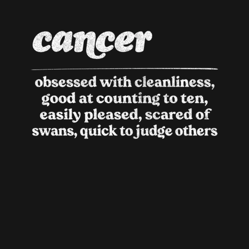 Cancer Zodiac Symbol  Humorous Gift Design Mouse Pad