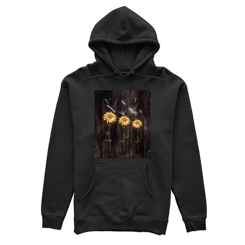 Fleurs et libellules sur fond boisé Femme Sweat à capuche