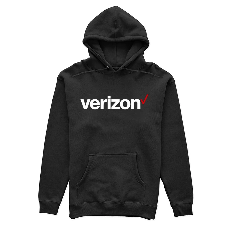 Verizon Corporate Logo with Red Checkmark Female Pullover Hoodie