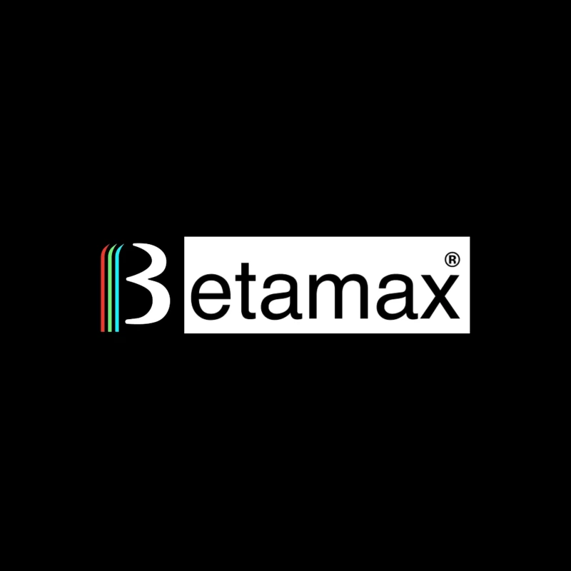 Etamax Modern Minimalist Brand Logo with Colored Stripes Tapestry