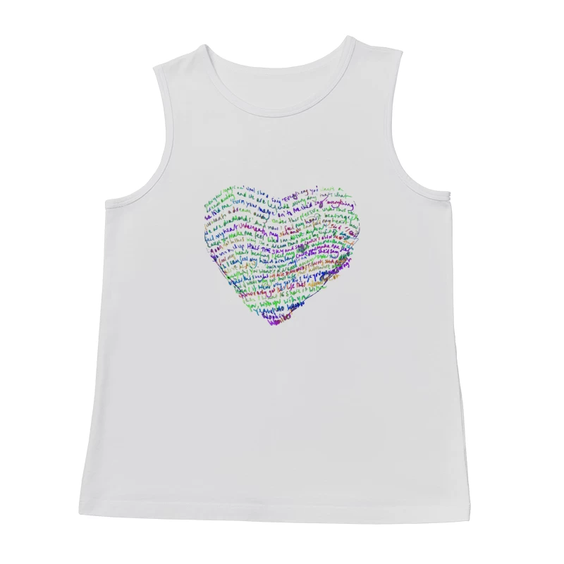 Coldplay Lyrics Art Male Tank Top