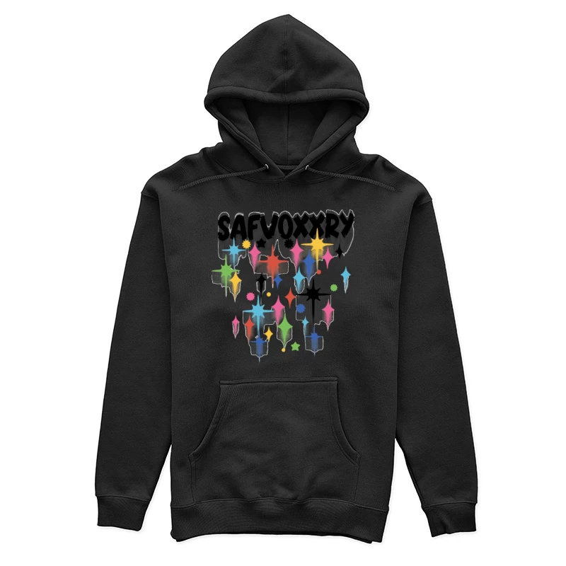 Bunte Sternenmuster Damen Pullover Hoodie