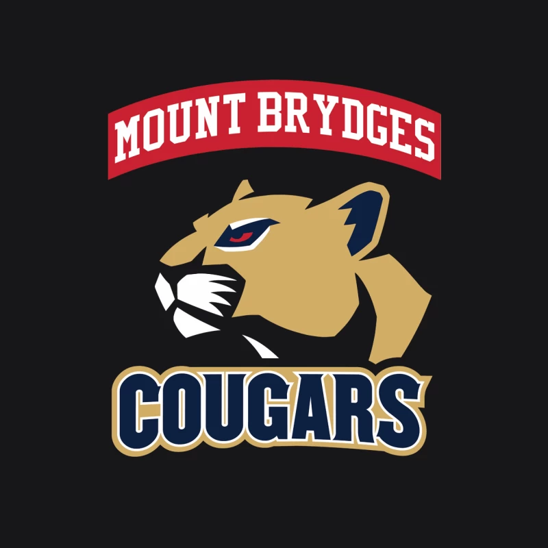 Mount Brydges Cougars Team Logo Female Pullover Hoodie