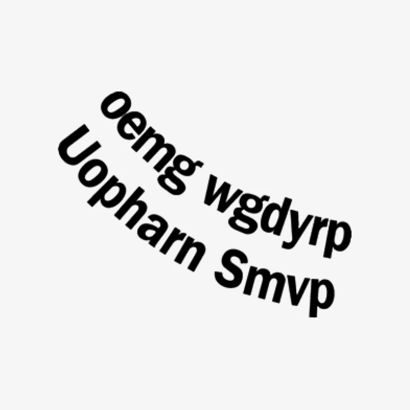 Kryptische Buchstaben in Bogen Herren Pullover Sweatshirt