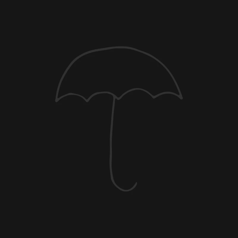 Illustration de parapluie minimaliste Homme Manches Longues T-Shirt