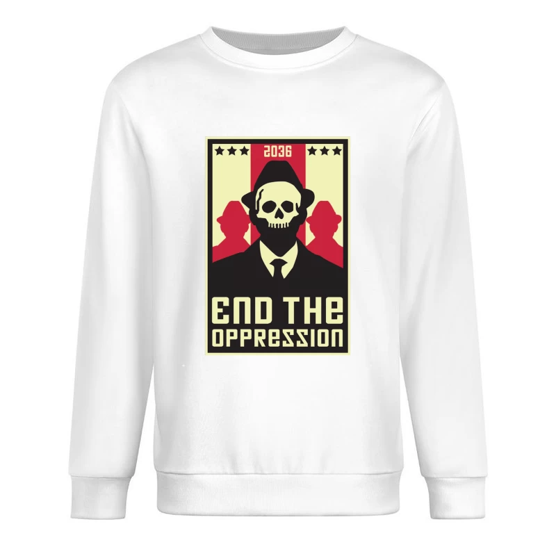 Protestation contre l'oppression en 2036 Homme Sweat-shirt à enfiler