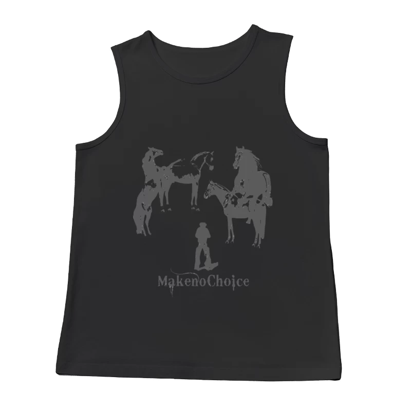 Mensch und Pferd Komposition Herren Tanktops