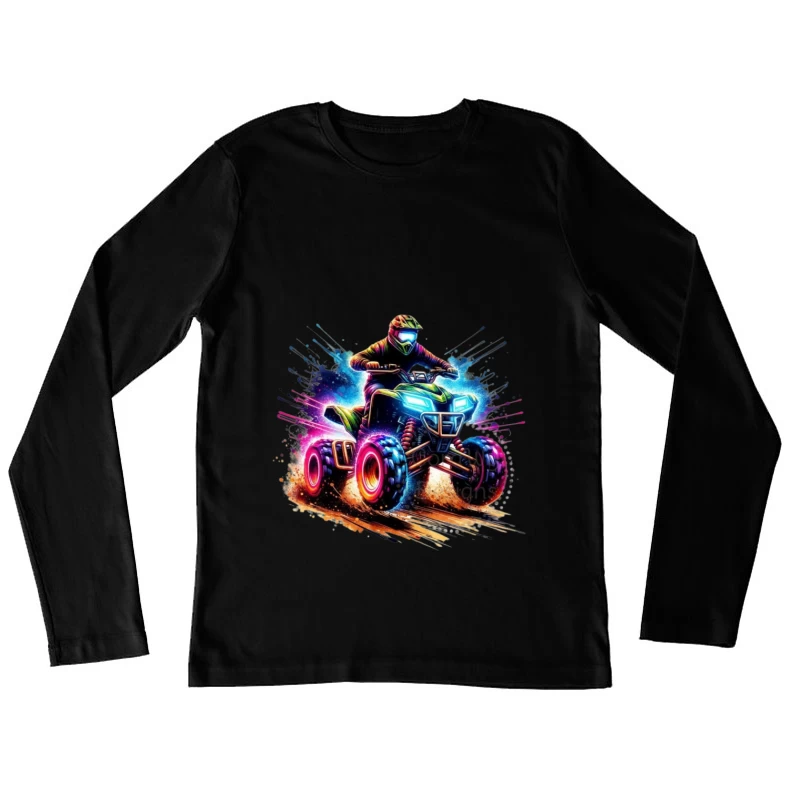 Exciting ATV Rider in Action Female Long Sleeve T-Shirt