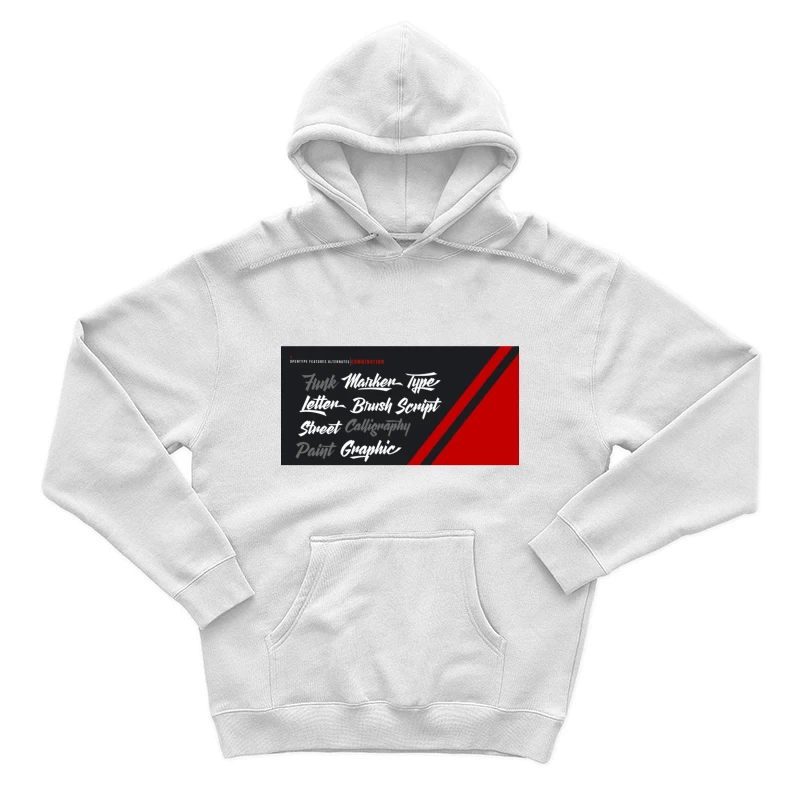 Design typographique alterné avec texte artistique Homme Sweat à capuche