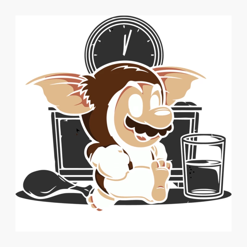 Mischievous Gremlin's Late Night Adventure Pin
