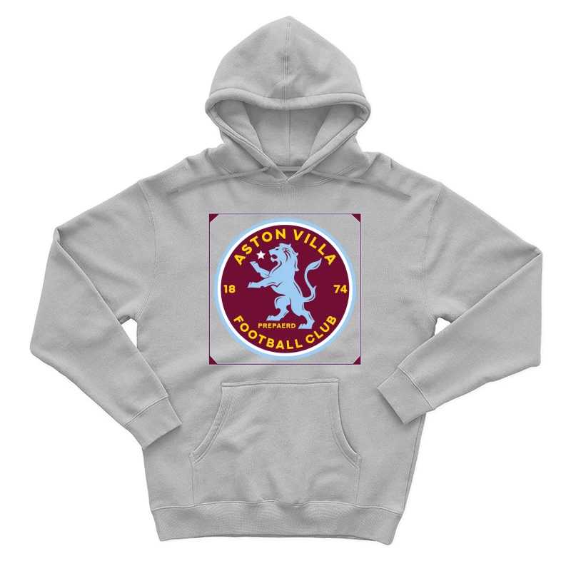 Aston Villa Football Club Historic Crest with Rampant Lion Male Pullover Hoodie