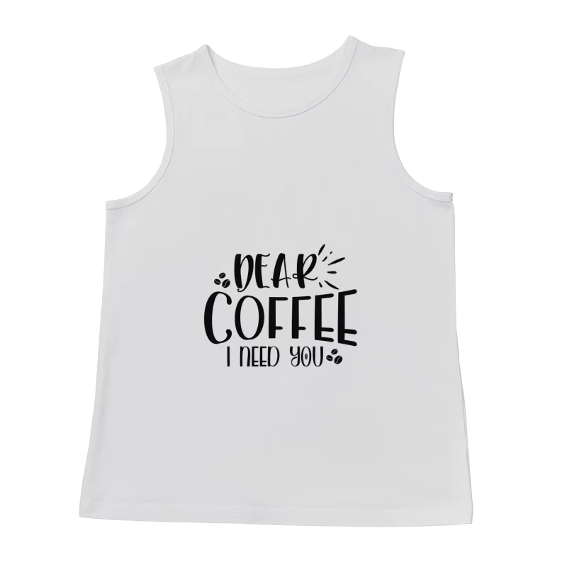 Mot inspirant sur le café Homme Débardeur