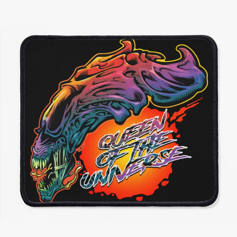 Vibrant Fantasy Creature Illustration Mouse Pad