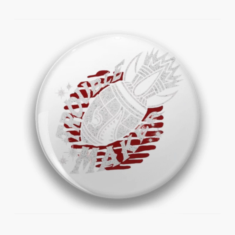 Fairy Tail Anime Guild Symbol in Red and White Pin