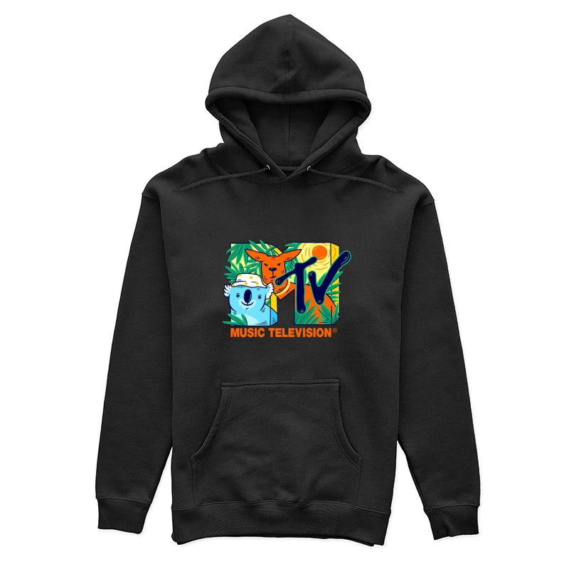 Australisches MTV-Logo mit Koala und Känguru Damen Pullover Hoodie
