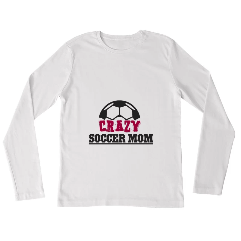 Conception humoristique de maman de football Femme Manches Longues T-Shirt