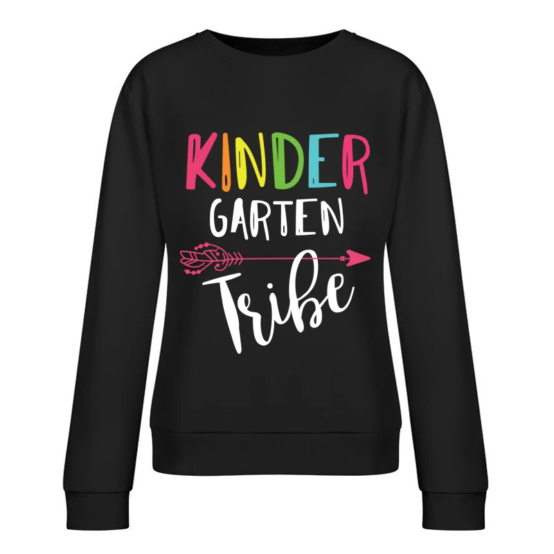 Design coloré - Tribu de la maternelle Femme Sweat-shirt à enfiler
