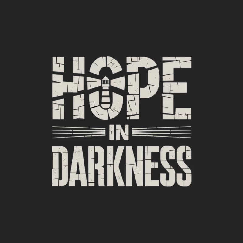 Hope in Darkness Typography Art Female Pullover Sweatshirt