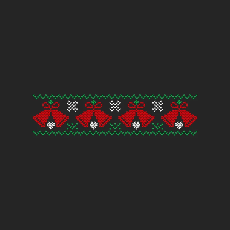 Motif de Noël avec cloches rouges et flocons de neige Homme Sweat-shirt à enfiler
