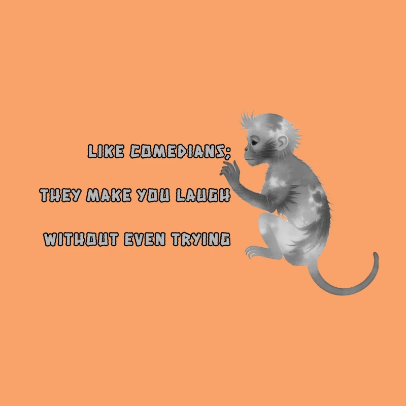 Charming Monkey Humor Desk Mat