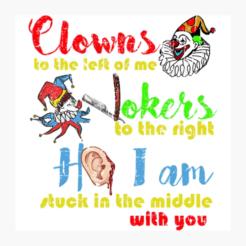 Stuck in the Middle with You distressed Pin