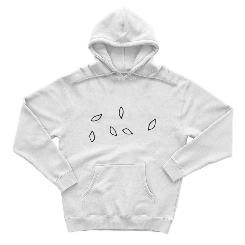 Design minimaliste avec formes feuille Homme Sweat à capuche