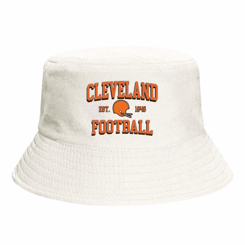 Cleveland Browns NFL Football Team Vintage Logo Est. 1946 Bucket Hat