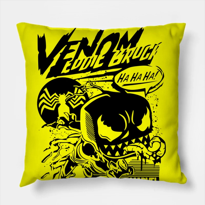 Minimalist Black Symbol Design Throw Pillow