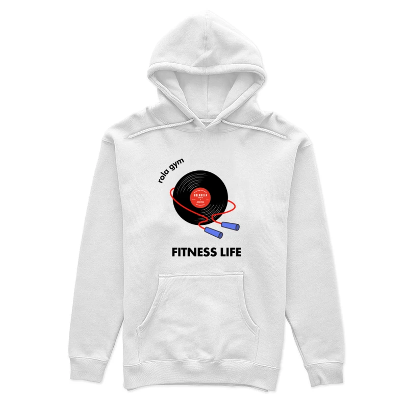 Springseil mit Schallplatte Damen Pullover Hoodie